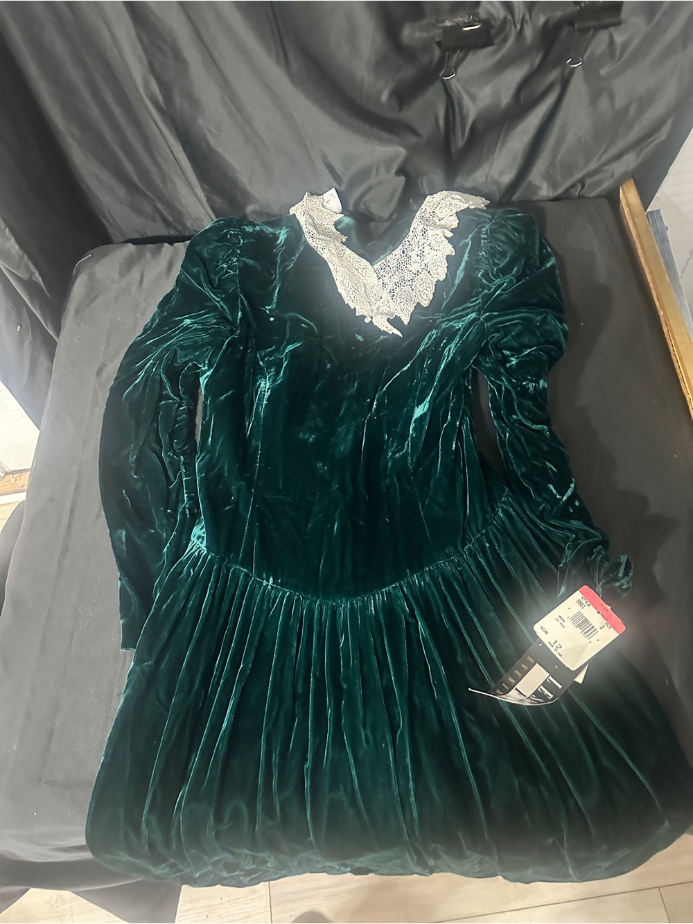Vintage Leslie day evenings dress, NWT-size 12-#619